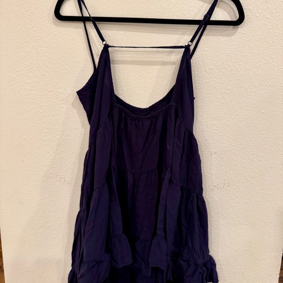 Forever 21 Tiered Navy Blue Sundress - Size Small - Picture 2 of 3